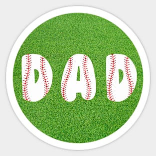 DAD. Baseball design for dads who love the ball. Gift idea for dad on his father's day. Father's day Sticker